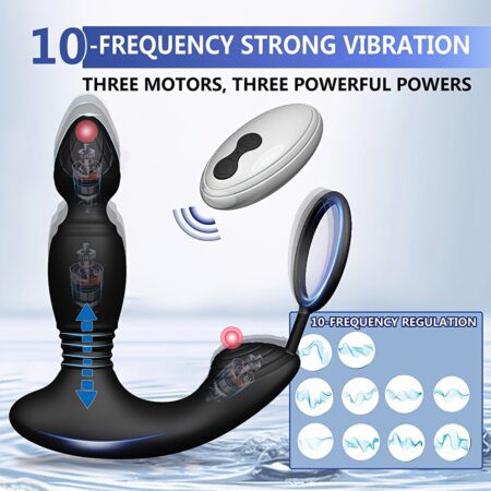 Prostate Massager with Penis Ring