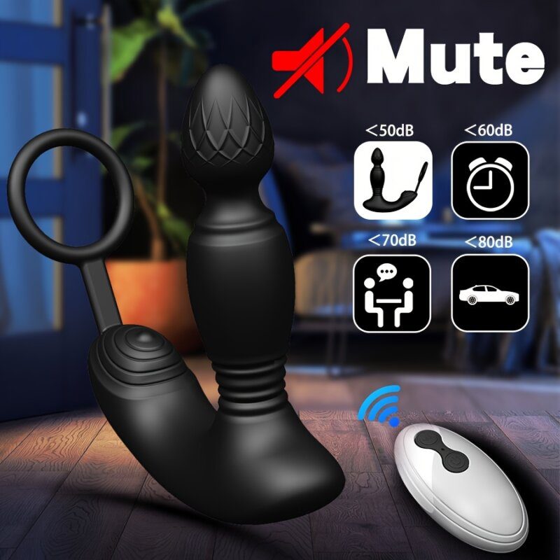 Prostate Massager with Penis Ring