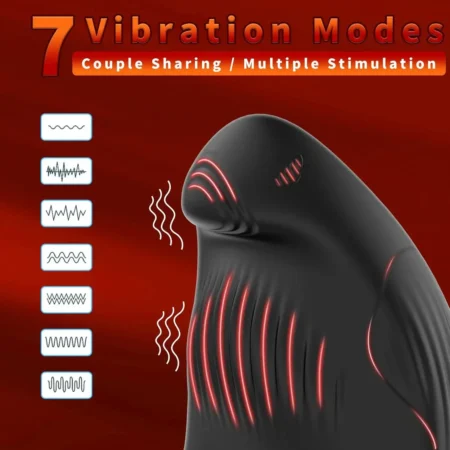 Couple's Vibrating Cock Ring with Clitoral Stimulator