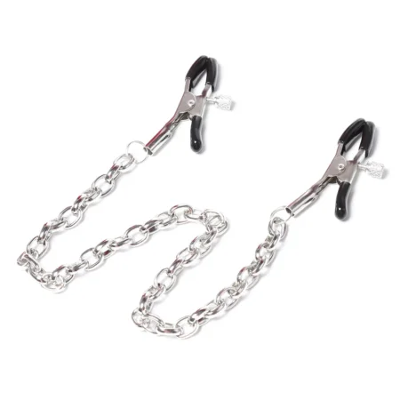 BDSM Nipple Clamps with Metal Chain