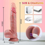 Remote Control Heating Thrusting Realistic Dildo-03