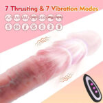 Remote Control Heating Thrusting Realistic Dildo-03