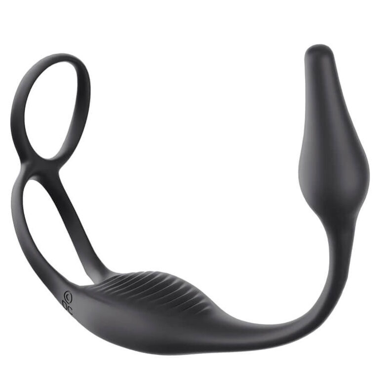 Remote Control Vibrating Prostate Massager with Penis Ring1 (1)