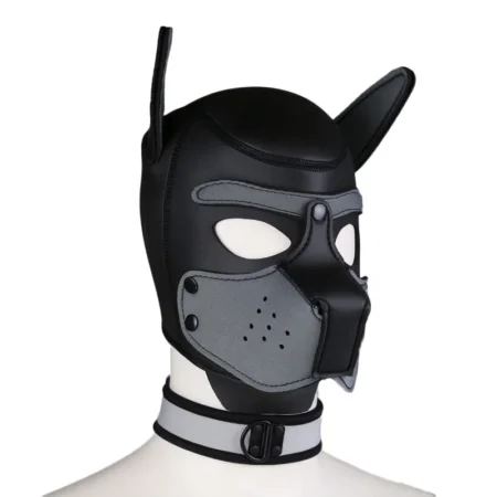 Puppy SM Mask with Collar for Dog Roleplay