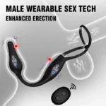 Remote Control Vibrating Prostate Massager with Penis Ring