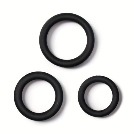 3-Pack Silicone Cock Rings for Men