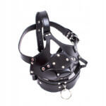 BDSM Head Bondage Harness Mask with Dildo Mouth Gag