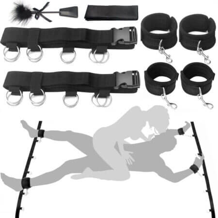 Bondage Bed Restraints Set with Handcuffs