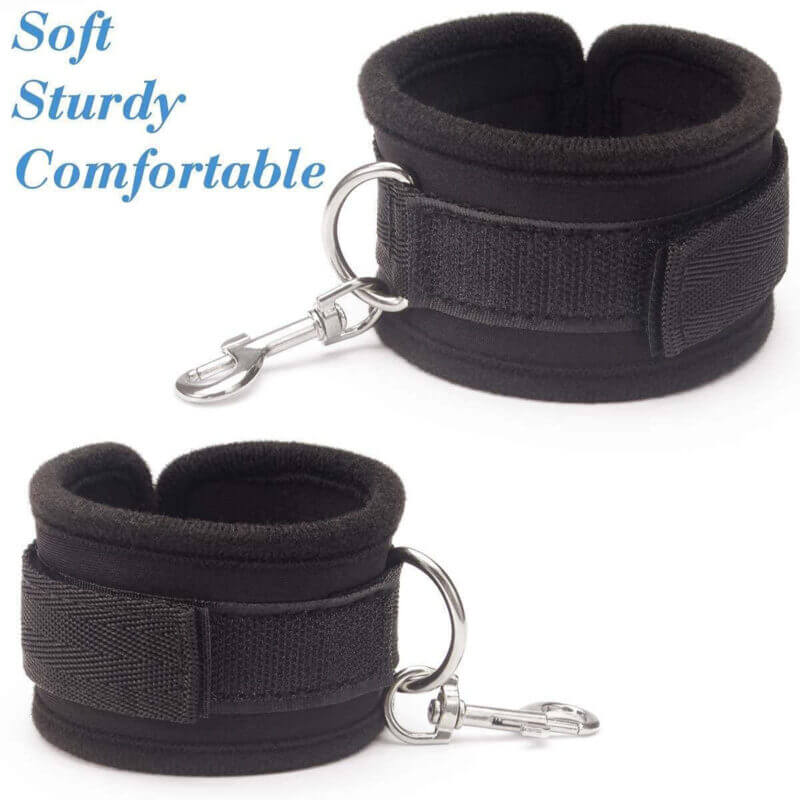 Bondage Bed Restraints Set with Handcuffs