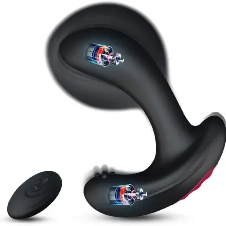 Remote Control Prostate Massager with Automatic Inflation