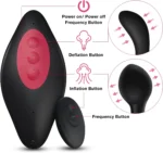 Remote Control Prostate Massager with Automatic Inflation