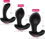 Remote Control Prostate Massager with Automatic Inflation