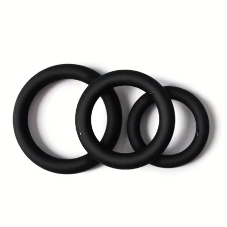 3-Pack Silicone Cock Rings for Men