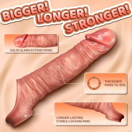 Realistic Penis Extender Sleeve