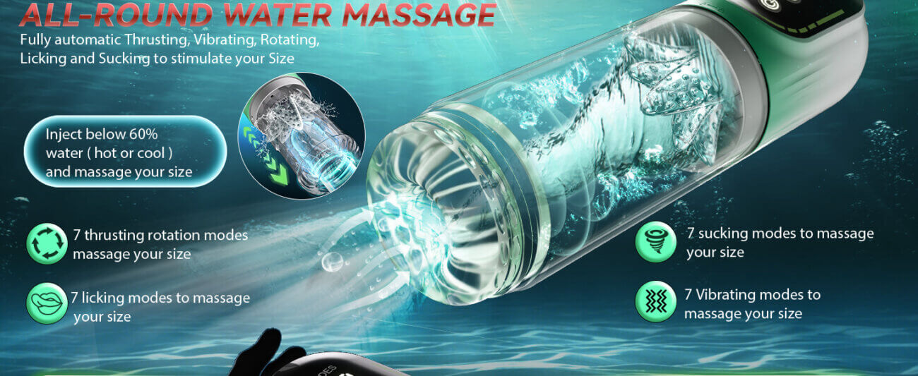 4-in-1 Waterproof Automatic Male Masturbation Cup