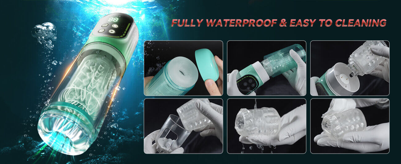 4-in-1 Waterproof Automatic Male Masturbation Cup