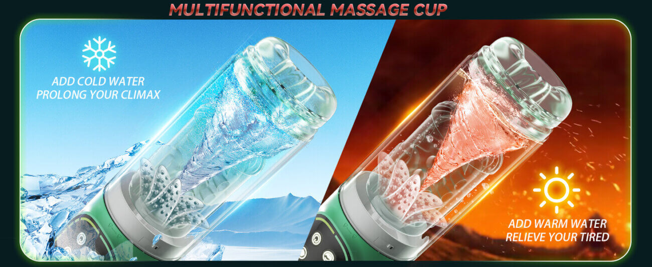 4-in-1 Waterproof Automatic Male Masturbation Cup