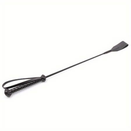 BDSM Riding Crop with Braided Grip & Wrist Loop