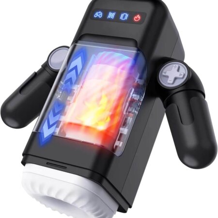 Heating Thrusting Male Masturbator with Phone Holder