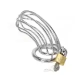 Metal Male Chastity Cage with Lock