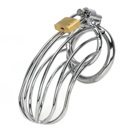 Metal Male Chastity Cage with Lock