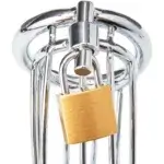 Metal Male Chastity Cage with Lock