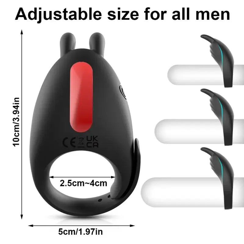 Vibrating Cock Ring with Remote Control for Delay Ejaculation and Clitoral Stimulation