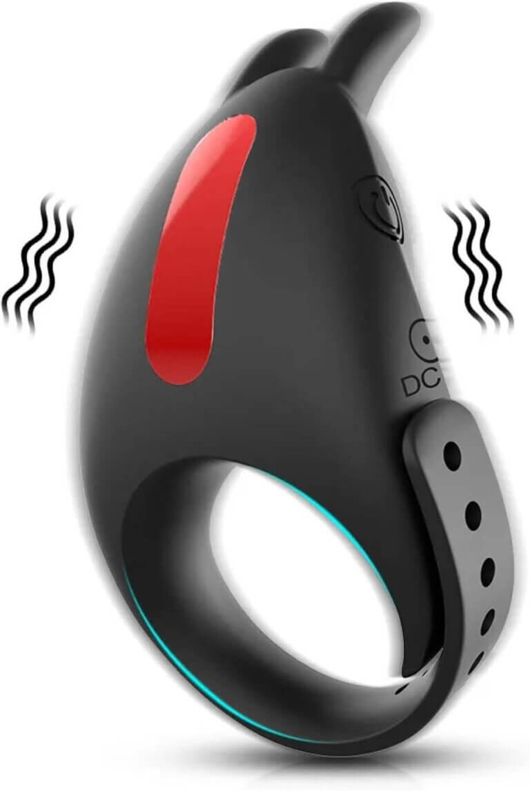 Vibrating Cock Ring with Remote Control for Delay Ejaculation and Clitoral Stimulation