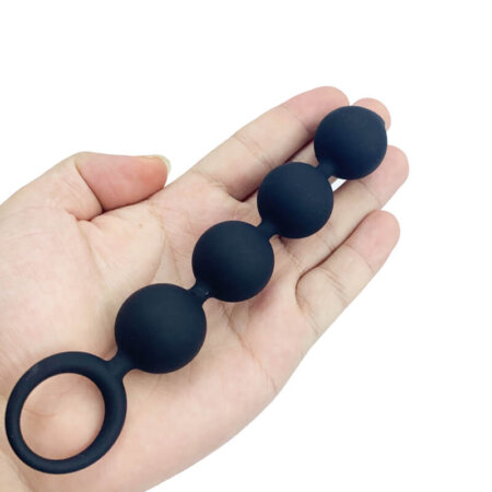 5.8 Inch Anal Beads Silicone Butt Plug