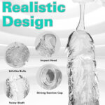 Clear Realistic Dildo – Available in 4 Sizes